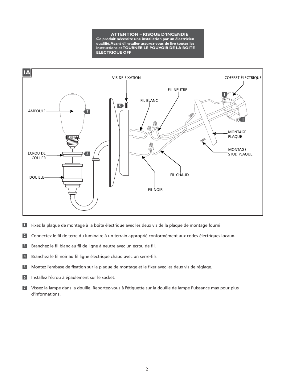 Feiss WB1701 User Manual | Page 2 / 4