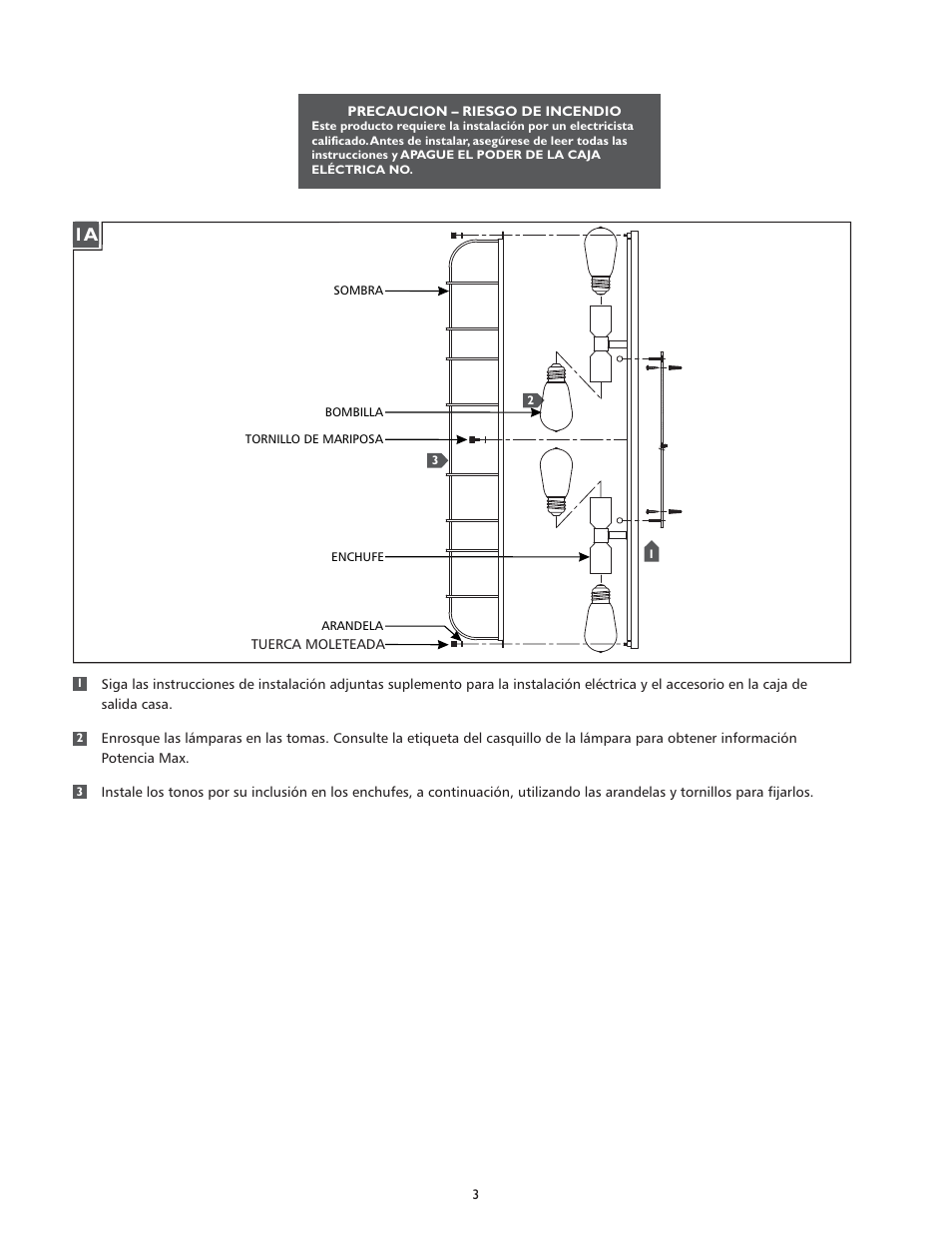 Feiss VS36004 User Manual | Page 3 / 4