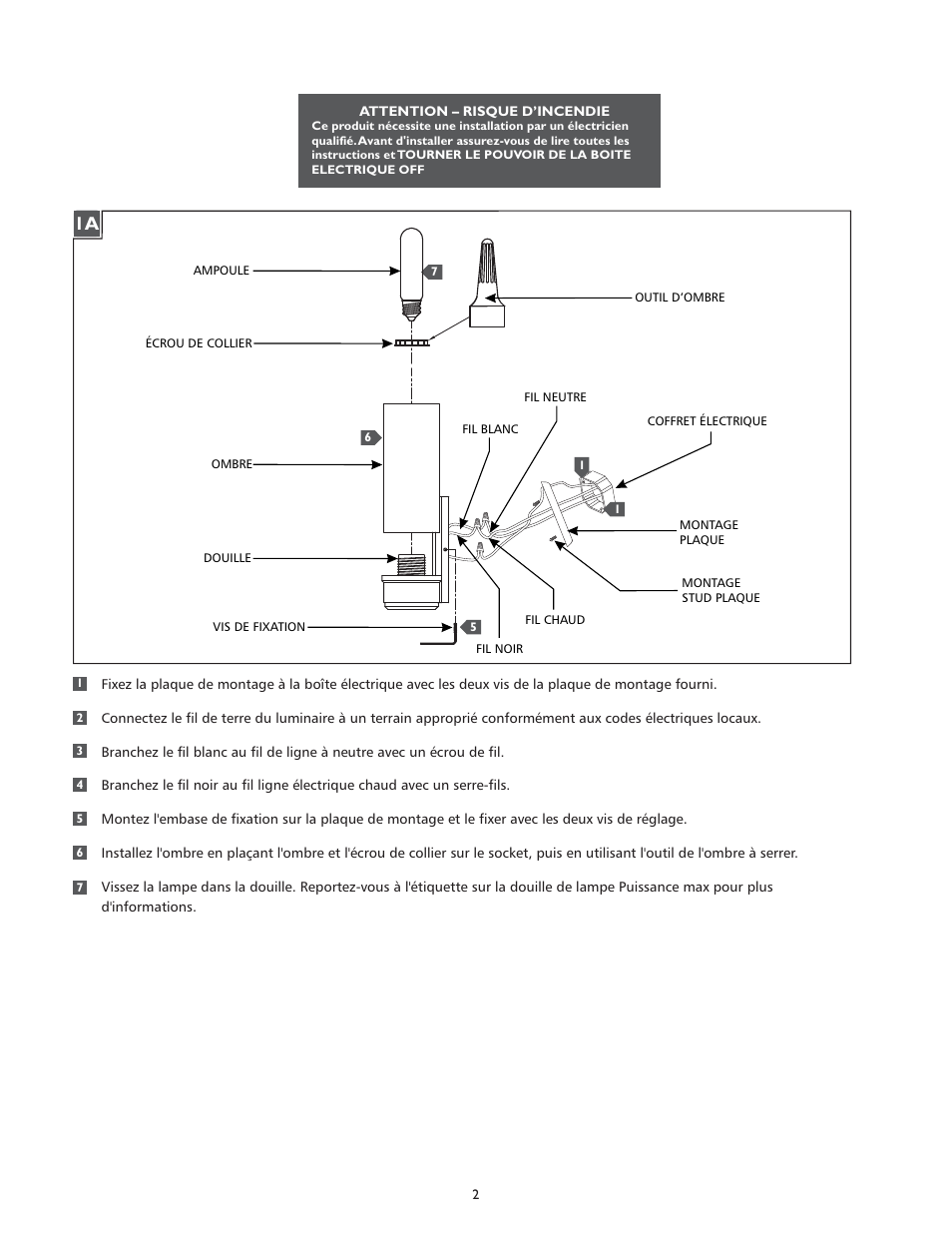 Feiss VS38001 User Manual | Page 2 / 4