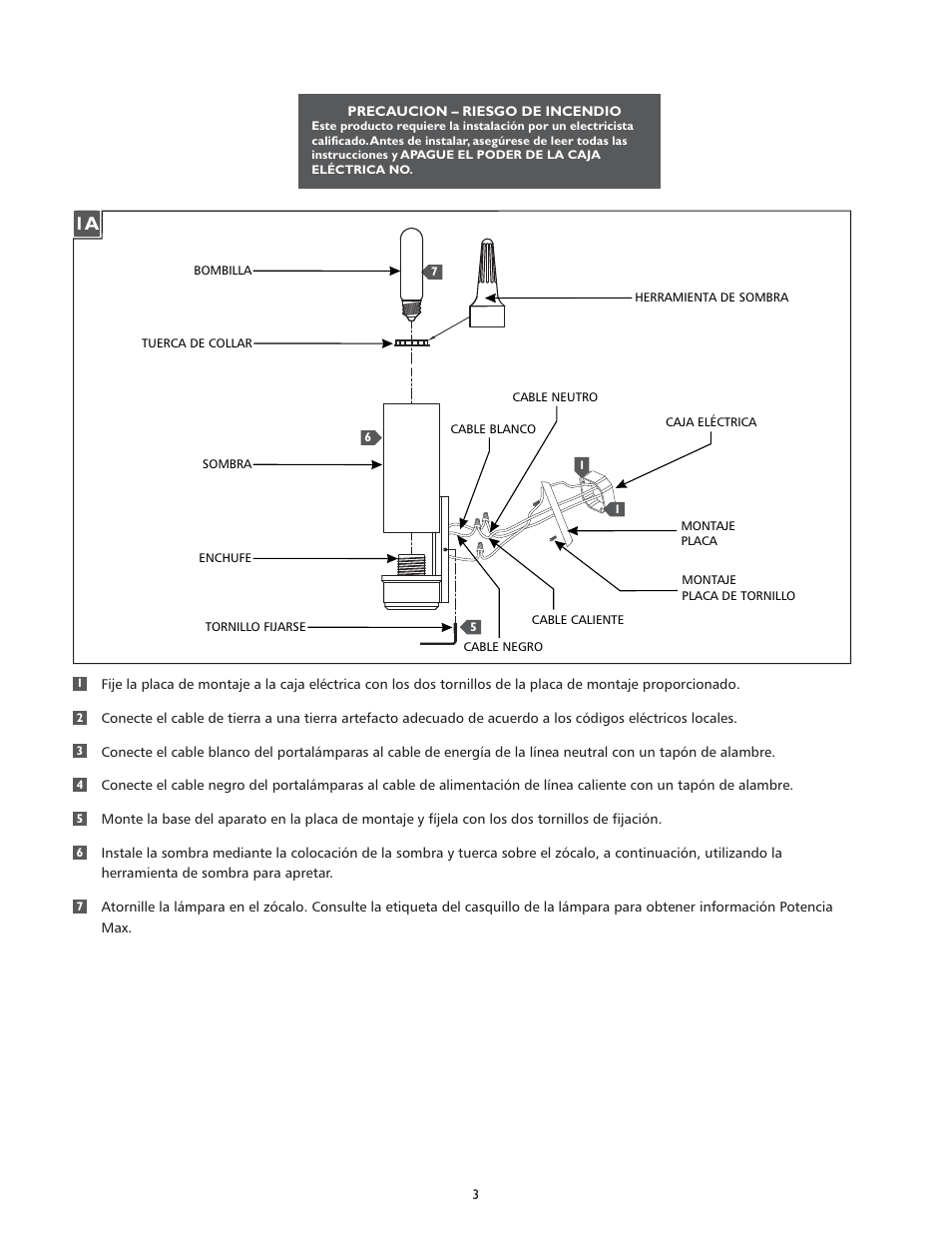 Feiss VS38001 User Manual | Page 3 / 4