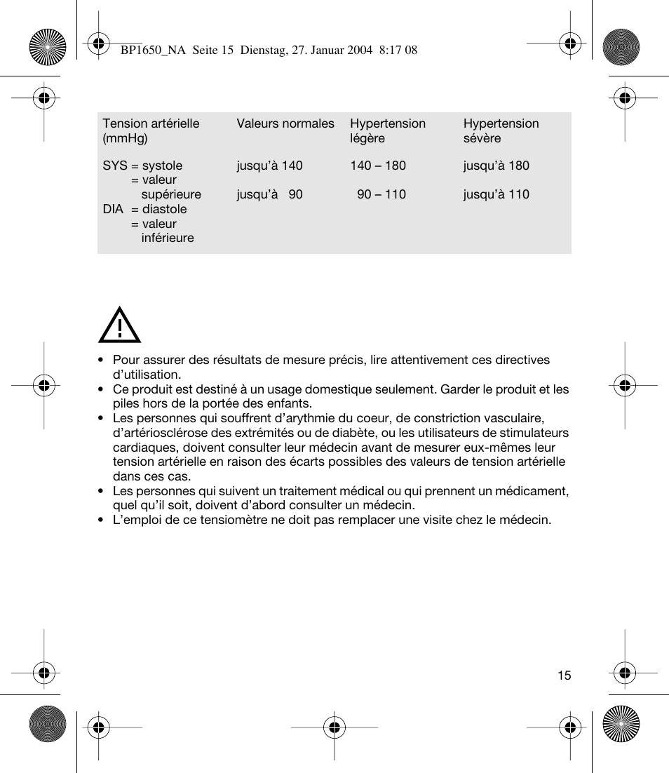 Braun bp1600 User Manual | Page 15 / 39