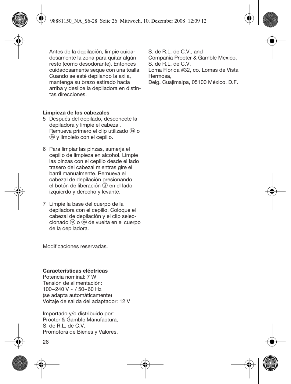 Braun 5180 User Manual | Page 25 / 26
