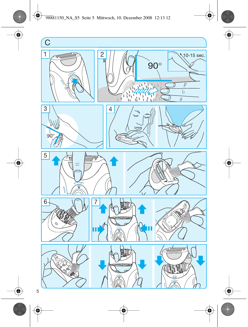 15 sec | Braun 5180 User Manual | Page 4 / 26