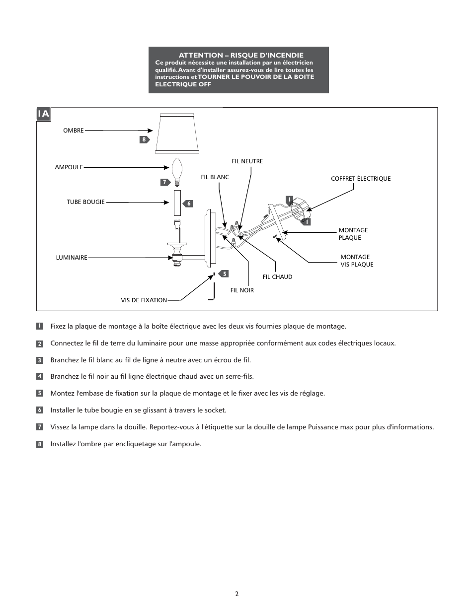 Feiss VS3400_ User Manual | Page 2 / 4