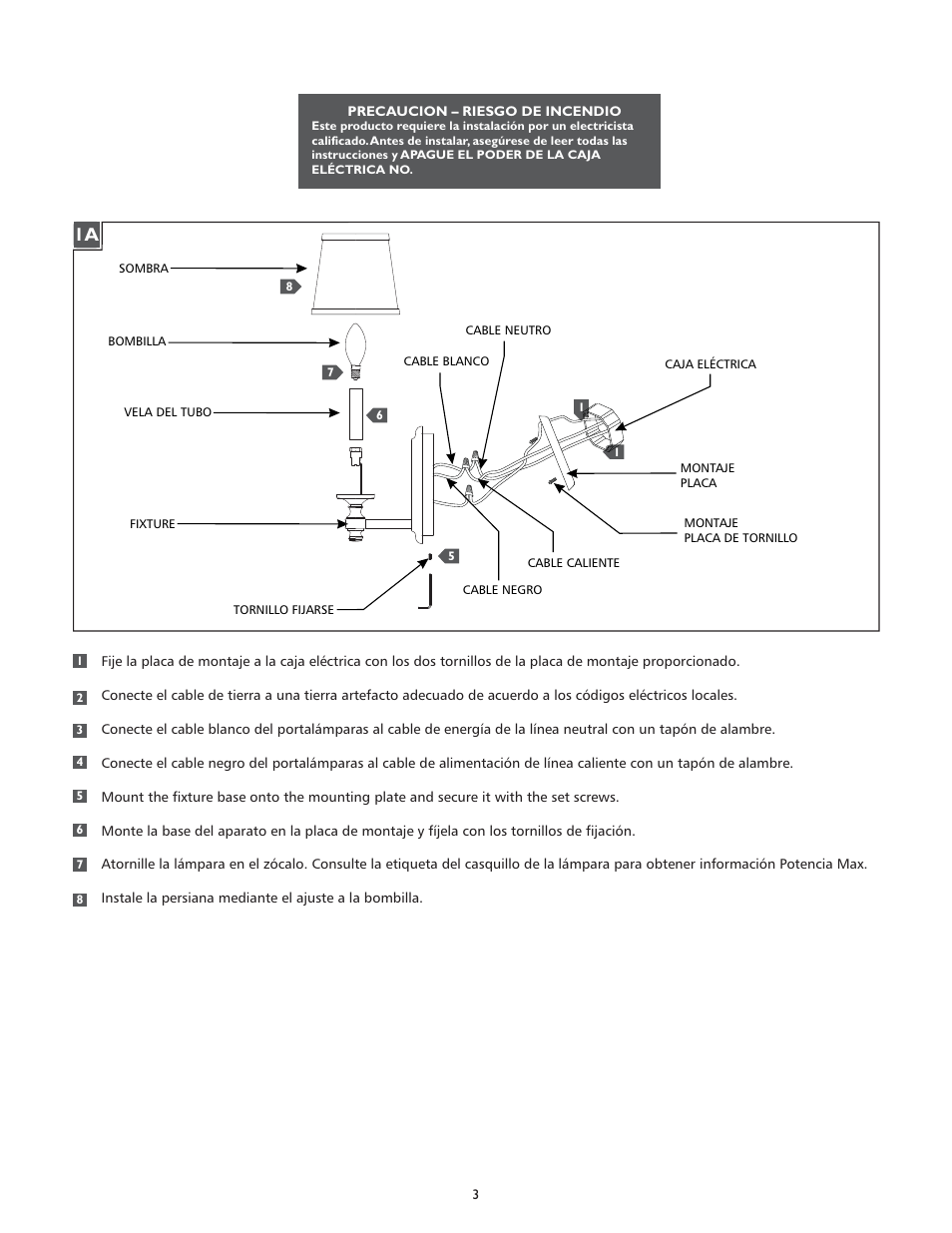 Feiss VS3400_ User Manual | Page 3 / 4