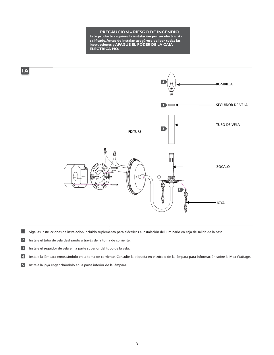 Feiss WB1603 User Manual | Page 3 / 4