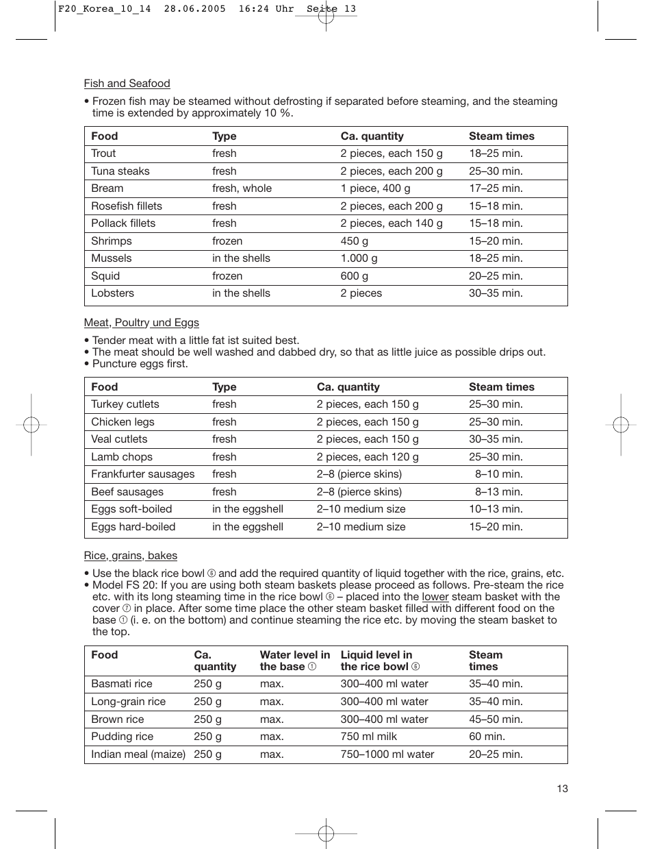 Braun FS20 User Manual | Page 12 / 13