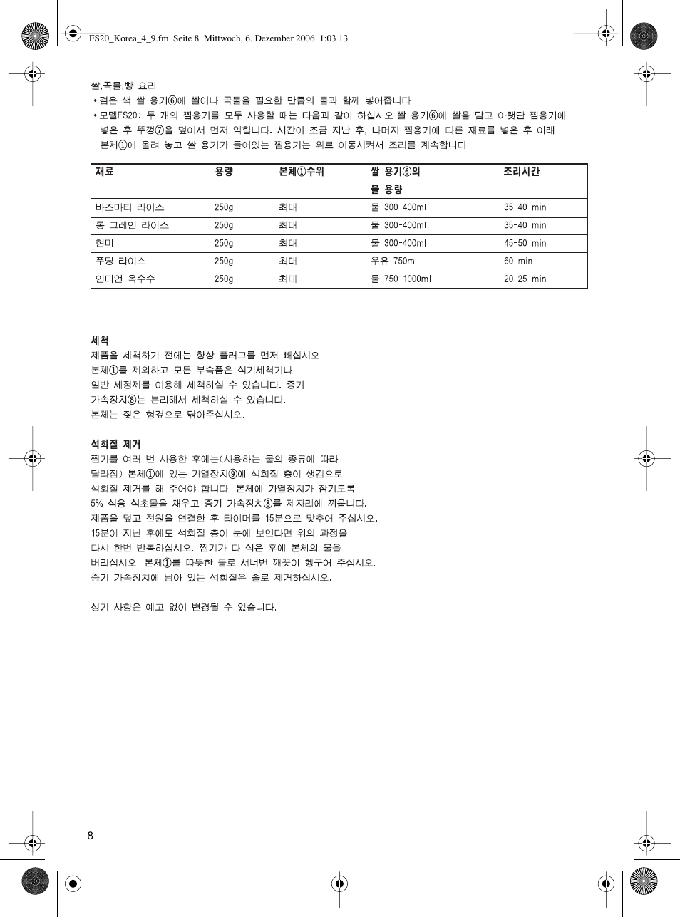 Braun FS20 User Manual | Page 7 / 13