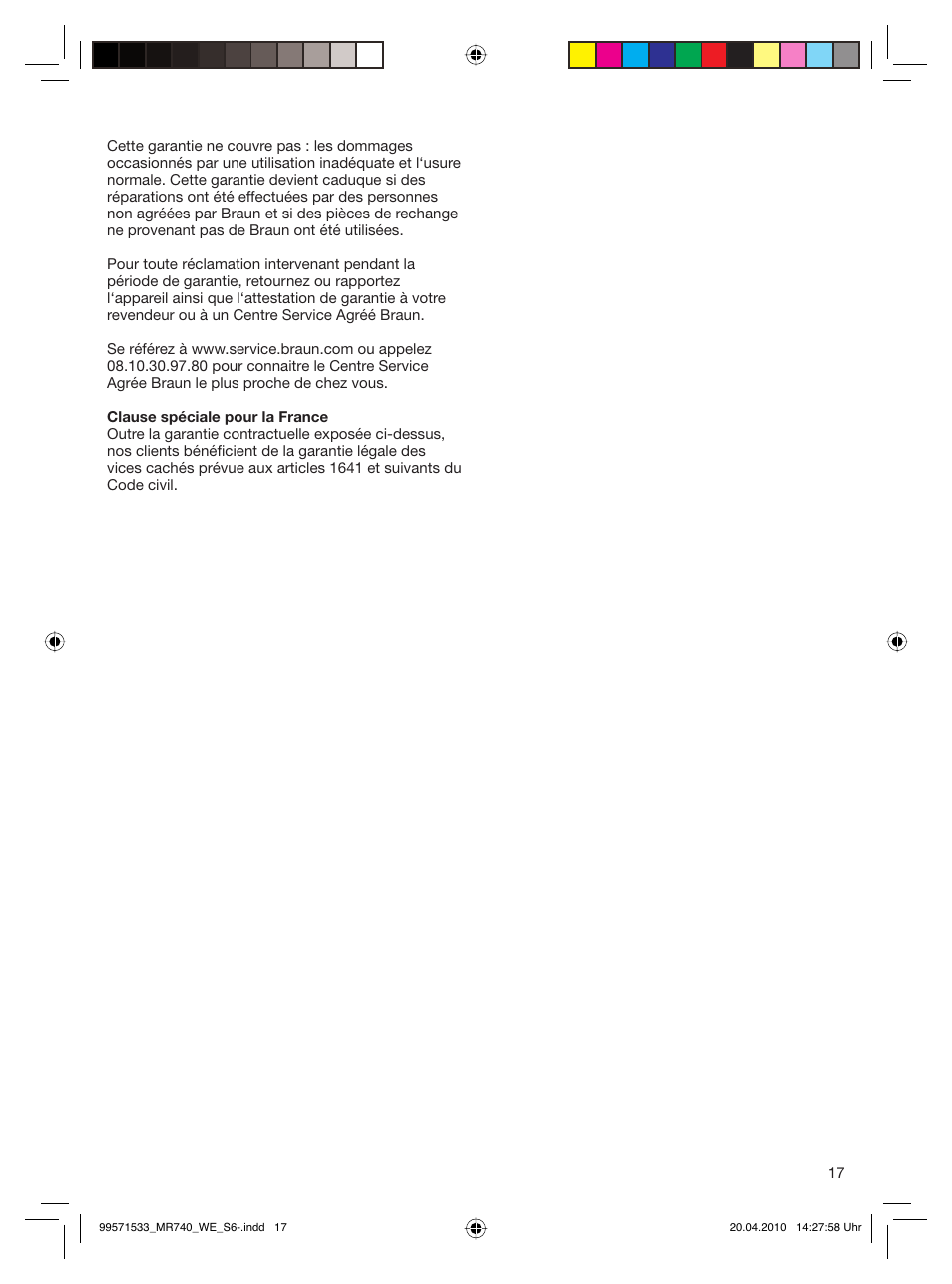 Braun Cordless Hand Processor MR 740 CC User Manual | Page 16 / 45