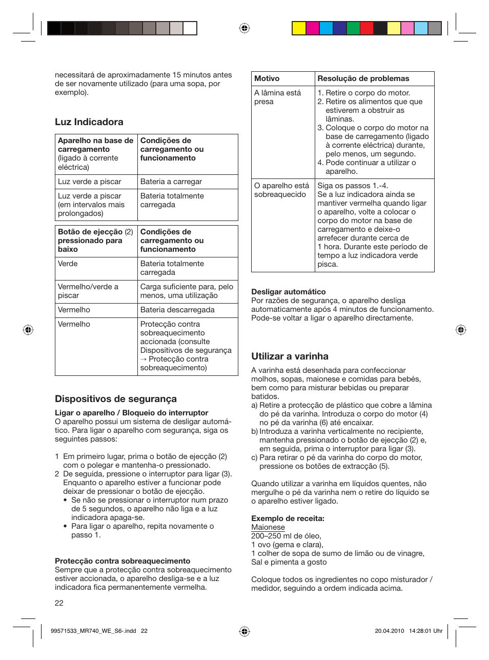 Braun Cordless Hand Processor MR 740 CC User Manual | Page 21 / 45