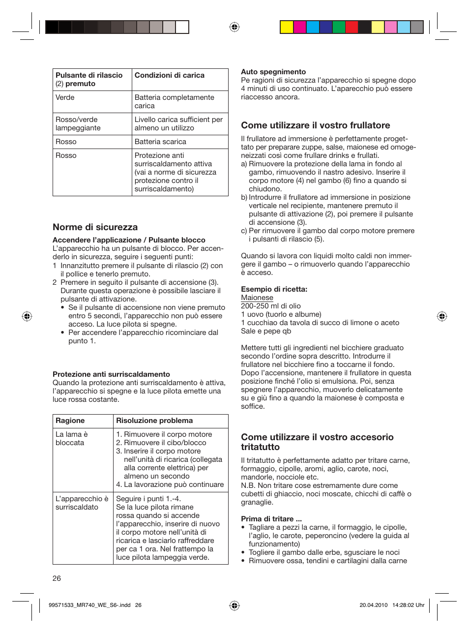 Braun Cordless Hand Processor MR 740 CC User Manual | Page 25 / 45