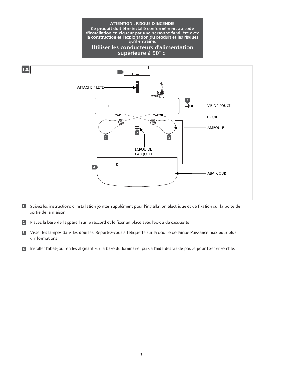 Feiss FM390 User Manual | Page 2 / 4