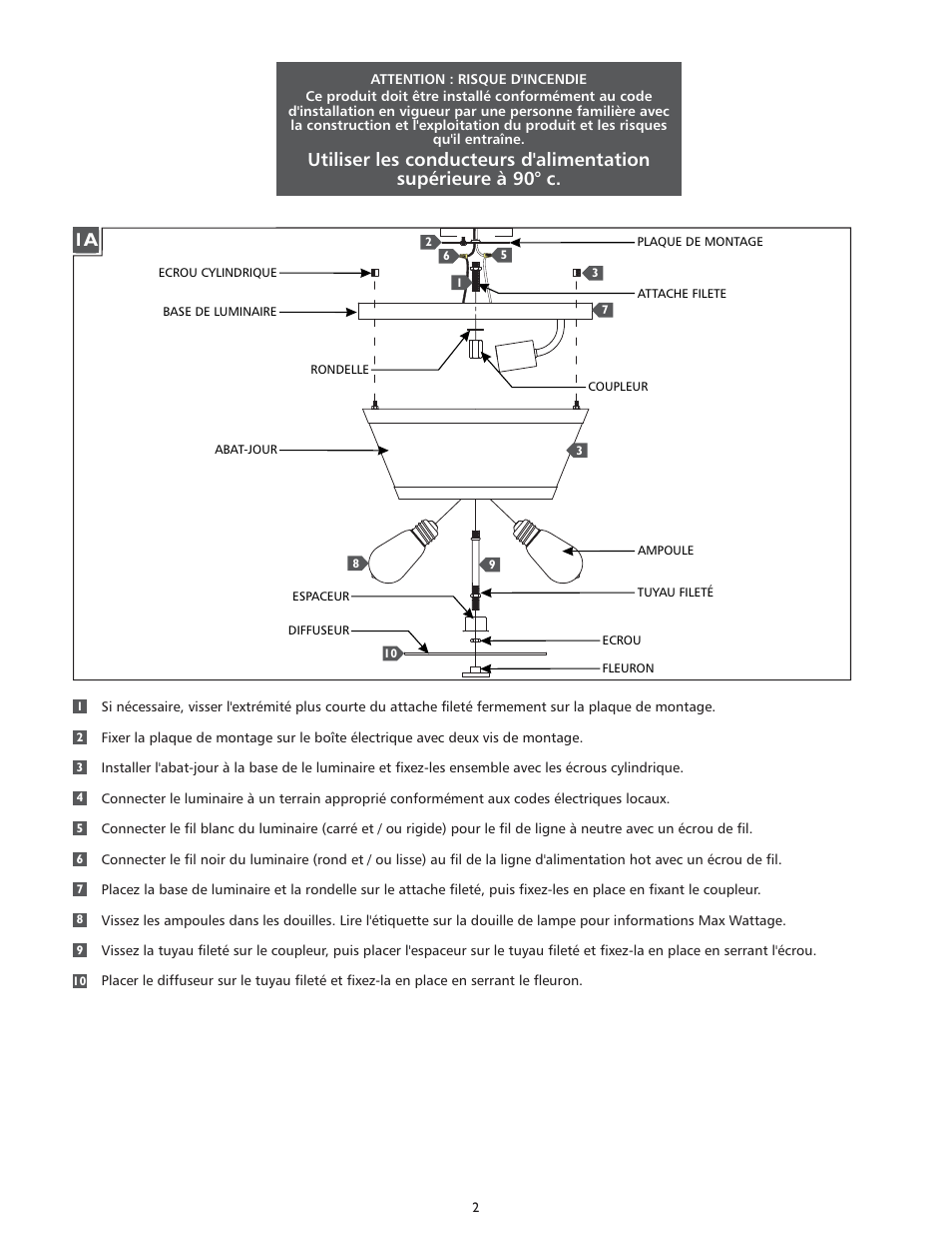 Feiss FM393 User Manual | Page 2 / 4
