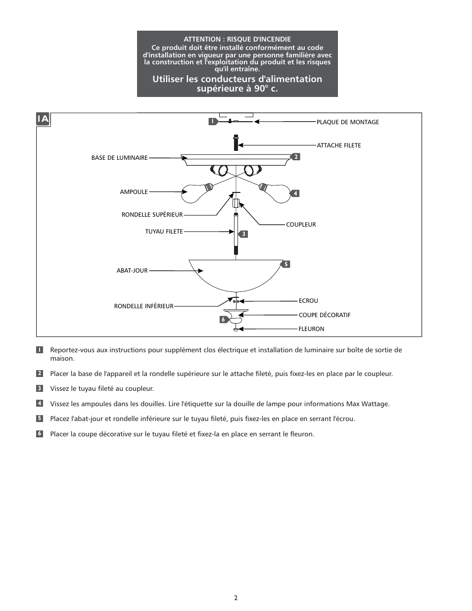 Feiss FM397 User Manual | Page 2 / 4