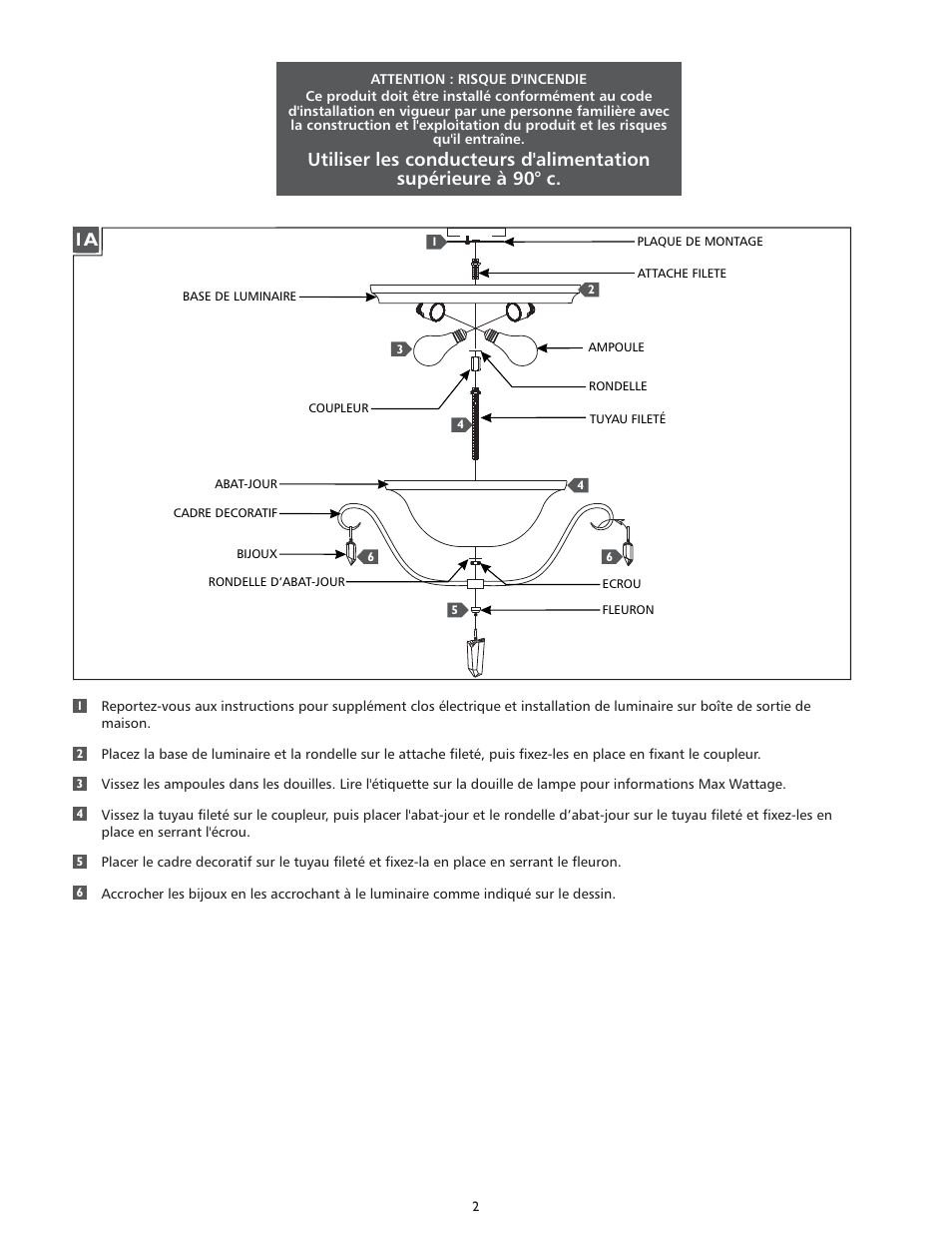 Feiss FM398 User Manual | Page 2 / 4