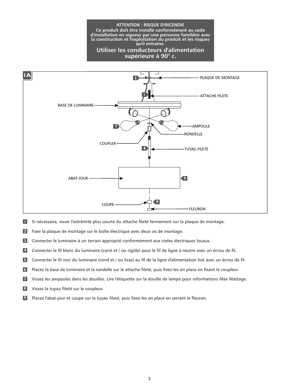 Feiss FM401 User Manual | Page 2 / 4