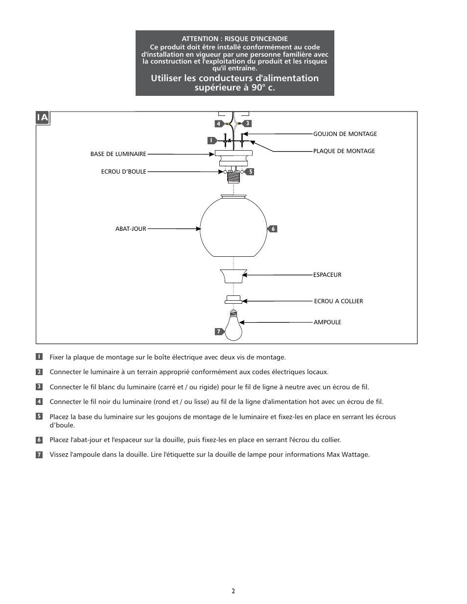 Feiss FM407 User Manual | Page 2 / 4