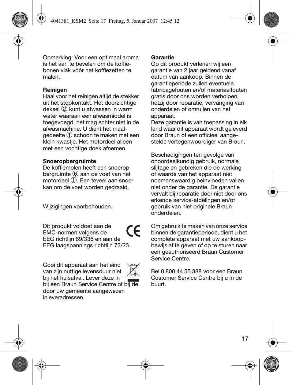 Braun 4041 User Manual | Page 17 / 43