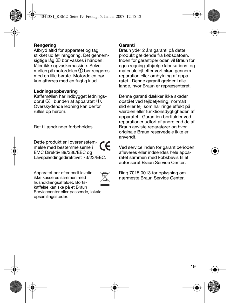 Braun 4041 User Manual | Page 19 / 43