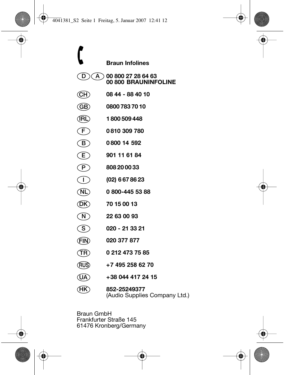Braun 4041 User Manual | Page 2 / 43