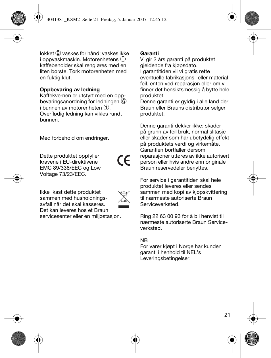 Braun 4041 User Manual | Page 21 / 43