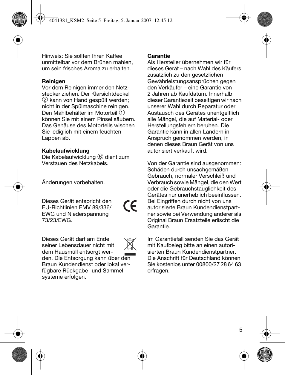 Braun 4041 User Manual | Page 5 / 43