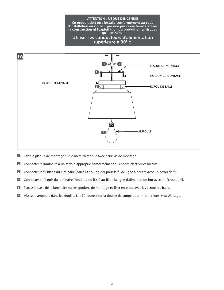 Feiss OL15013 User Manual | Page 2 / 4