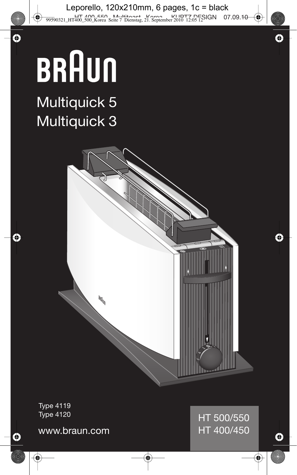 Braun TYPE 4119 User Manual | 6 pages