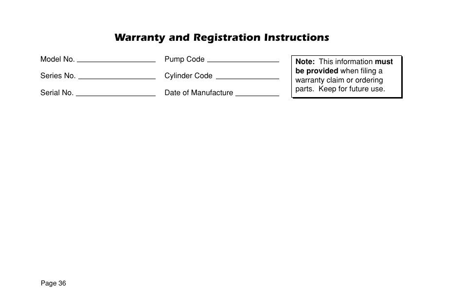 Warranty and registration instructions | Braun VL955 User Manual | Page 38 / 40