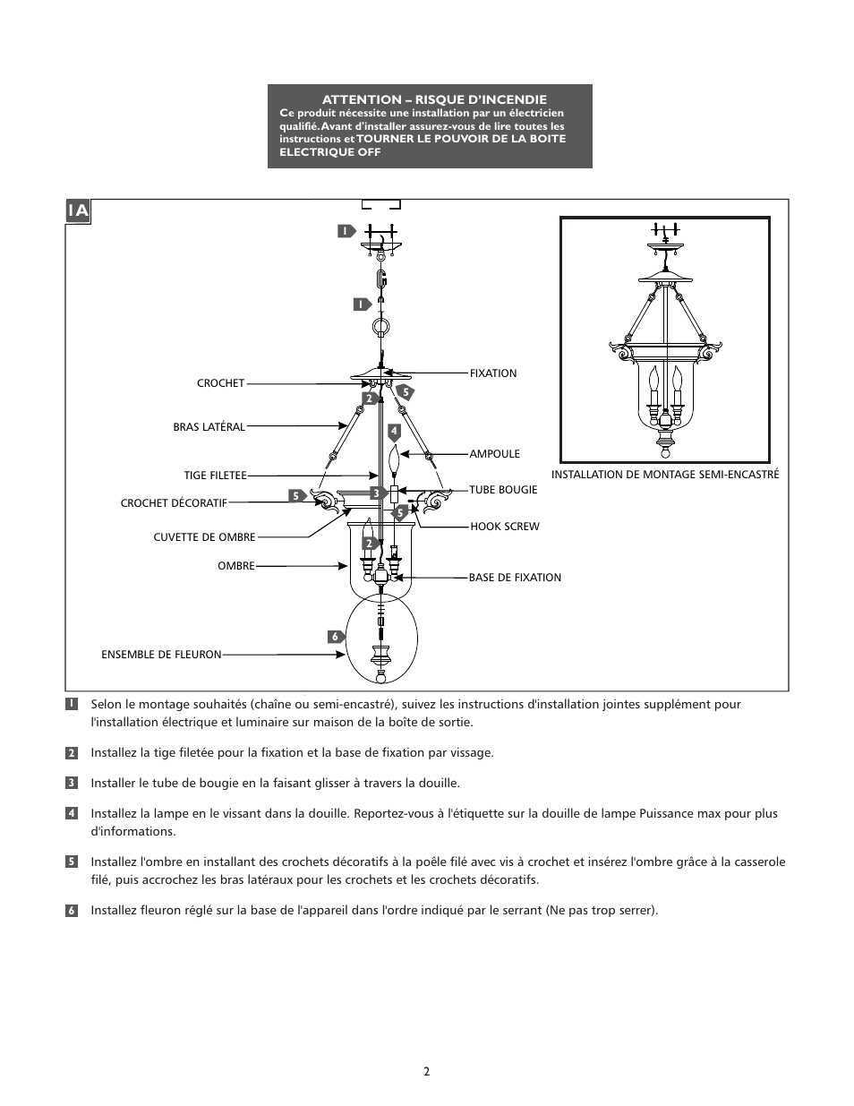 Feiss F2802-3 User Manual | Page 2 / 4