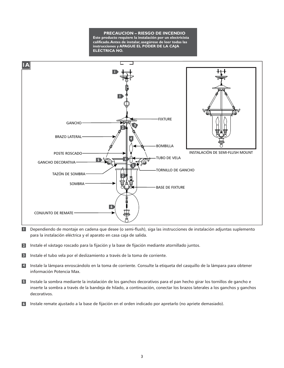 Feiss F2802-3 User Manual | Page 3 / 4