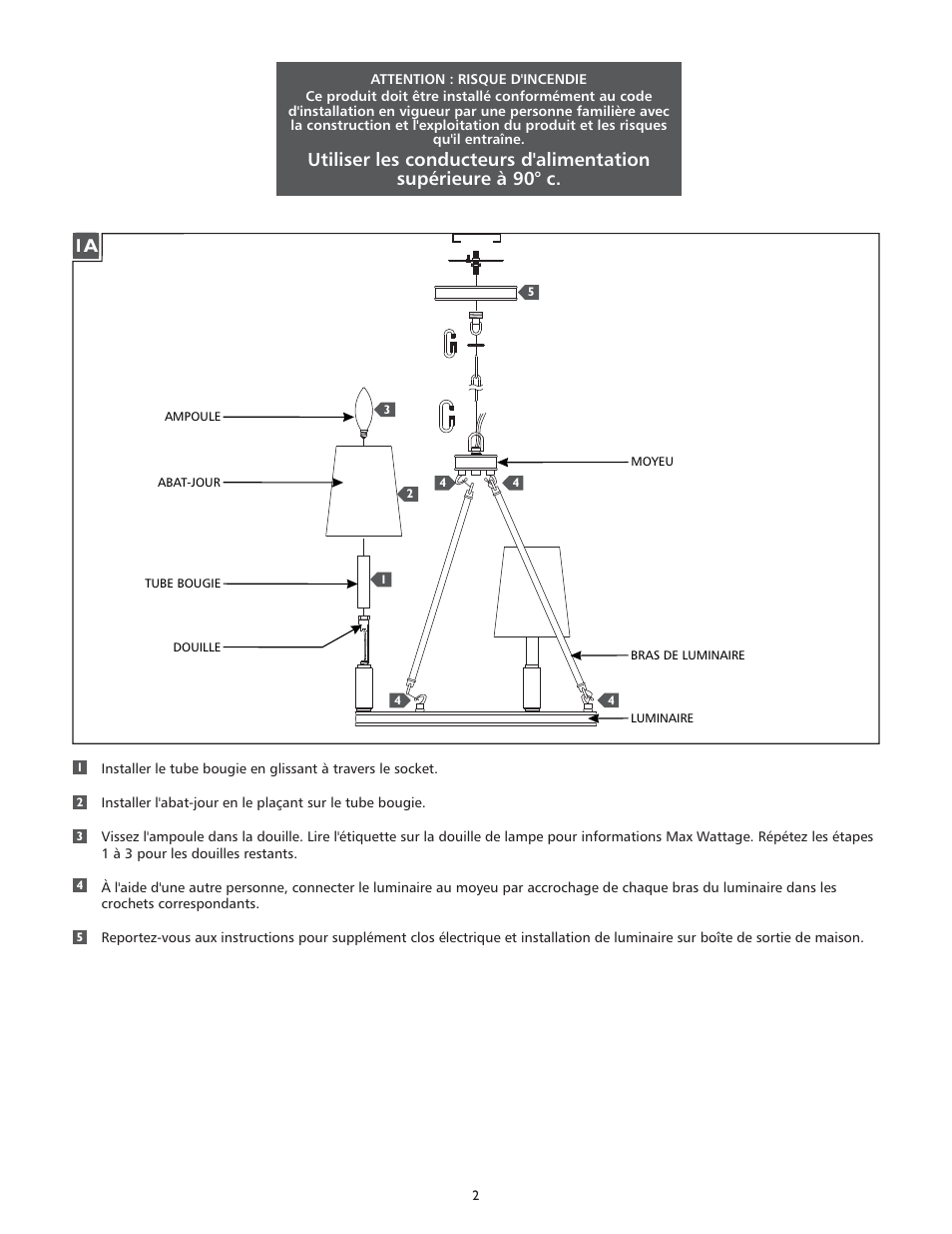 Feiss F2922-5 User Manual | Page 2 / 4