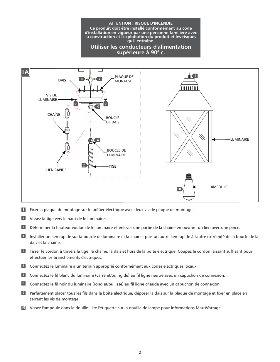 Feiss F2956-1 User Manual | Page 2 / 4