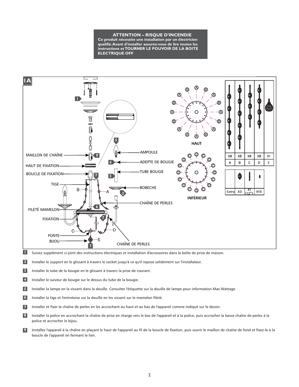 Feiss F2813-3 User Manual | Page 2 / 4