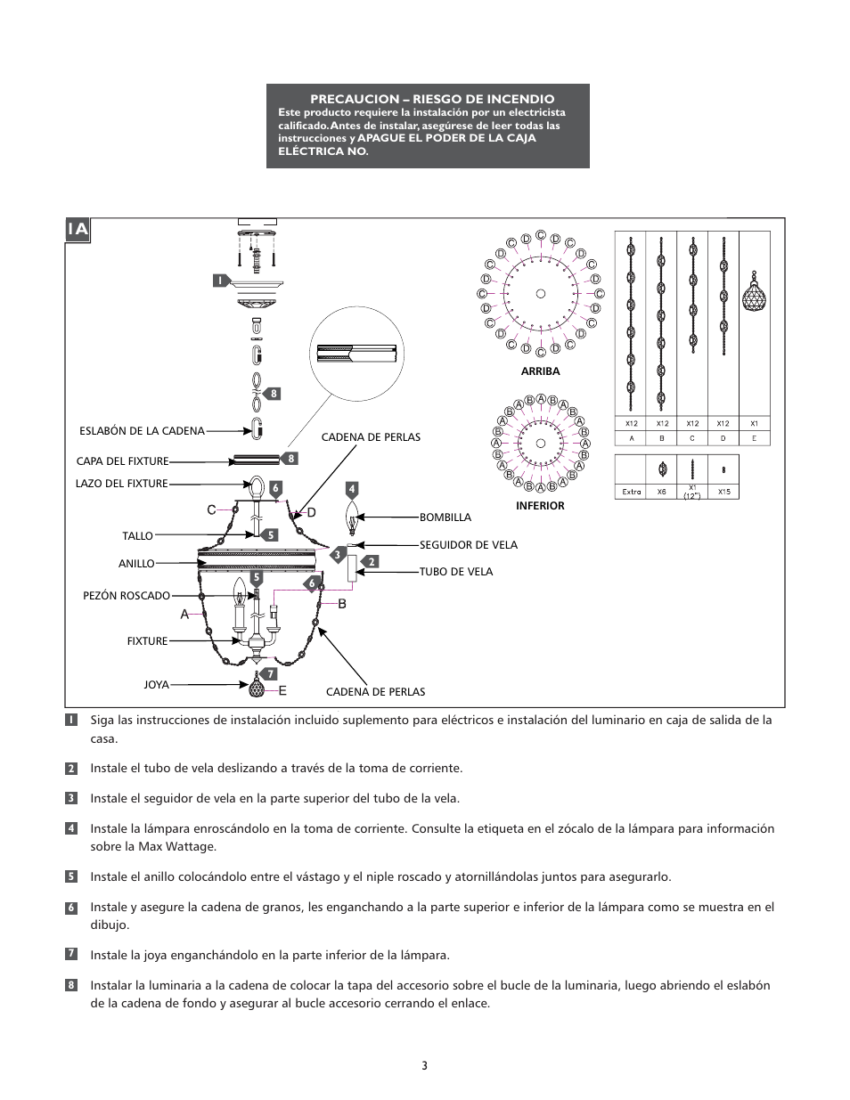 Feiss F2812-3 User Manual | Page 3 / 4