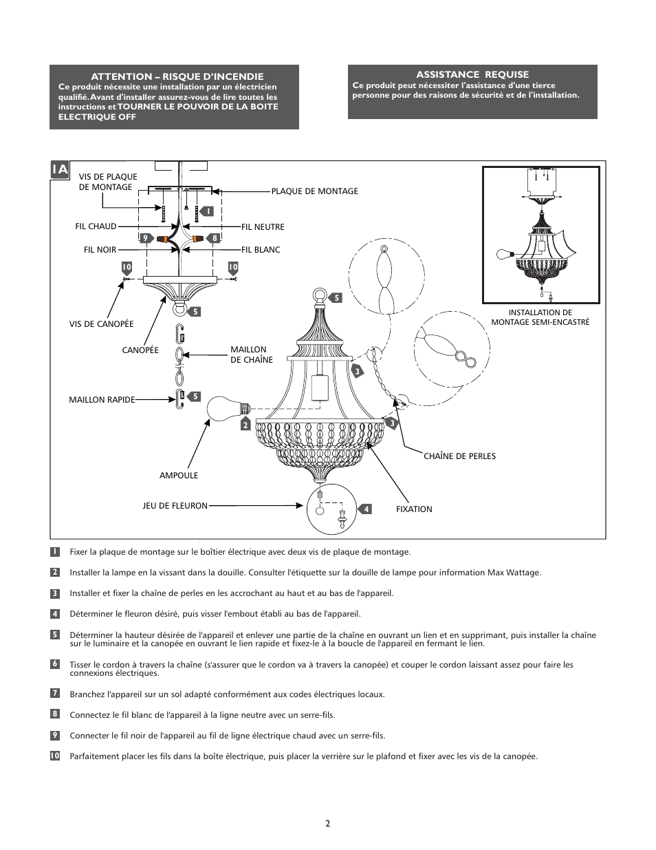 Feiss F2799-1 User Manual | Page 2 / 4
