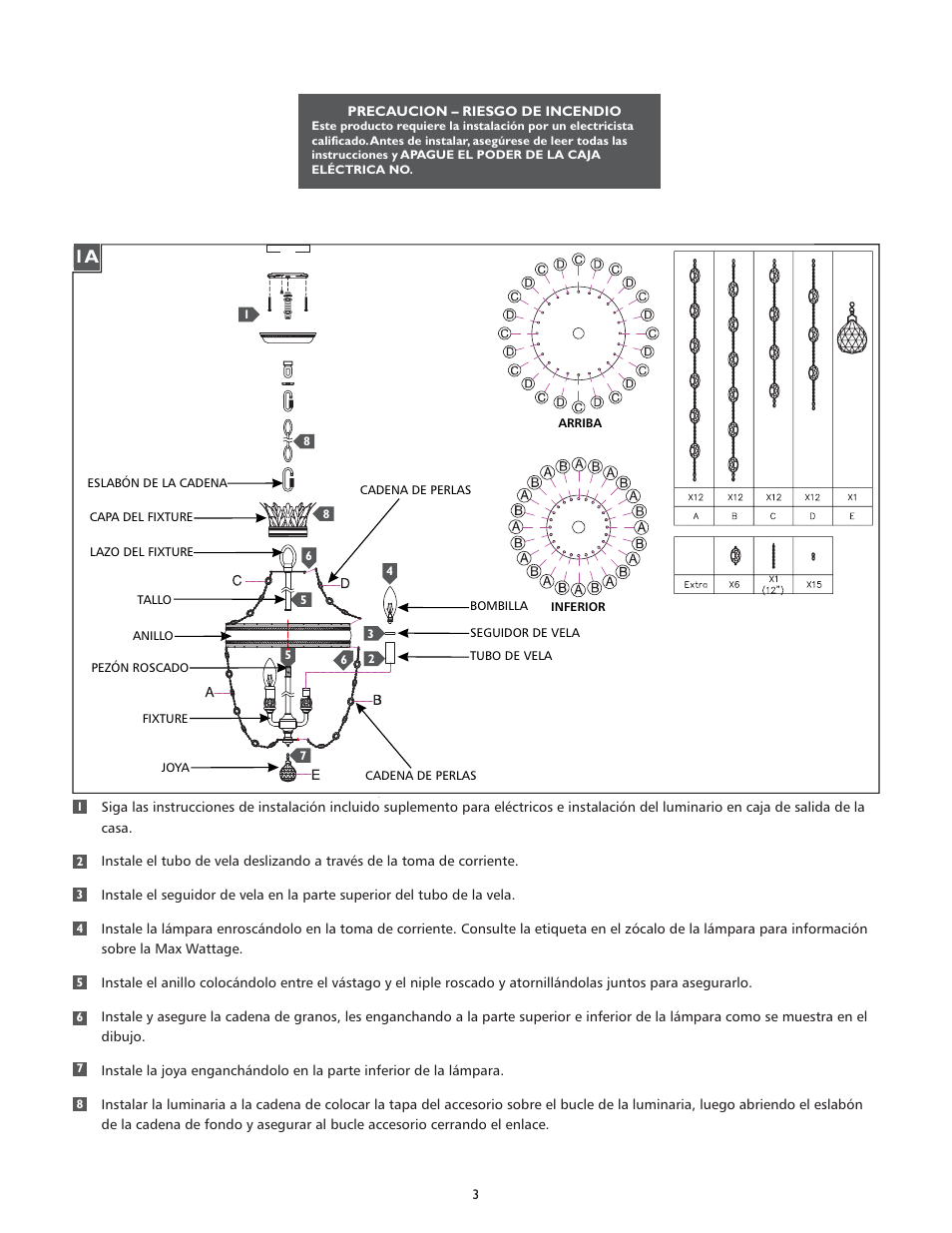 Feiss F2805-3 User Manual | Page 3 / 4