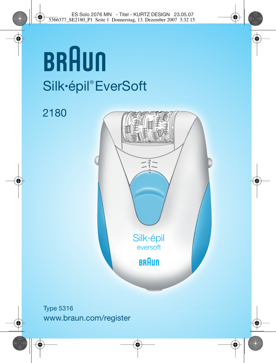 Braun 2180 User Manual | 46 pages