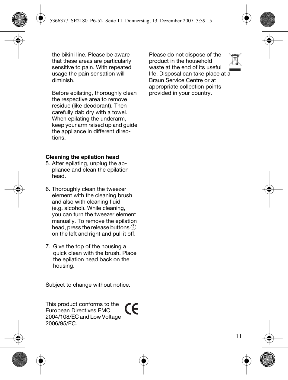 Braun 2180 User Manual | Page 10 / 46