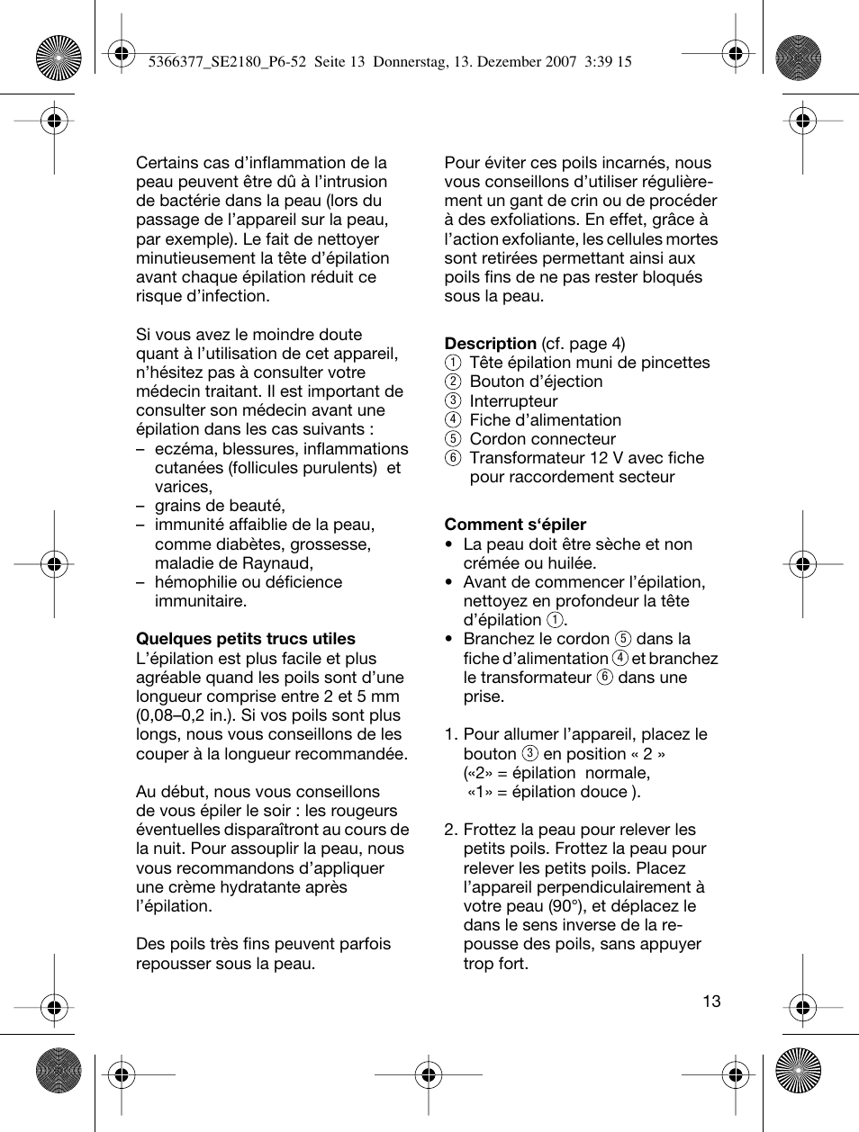 Braun 2180 User Manual | Page 12 / 46