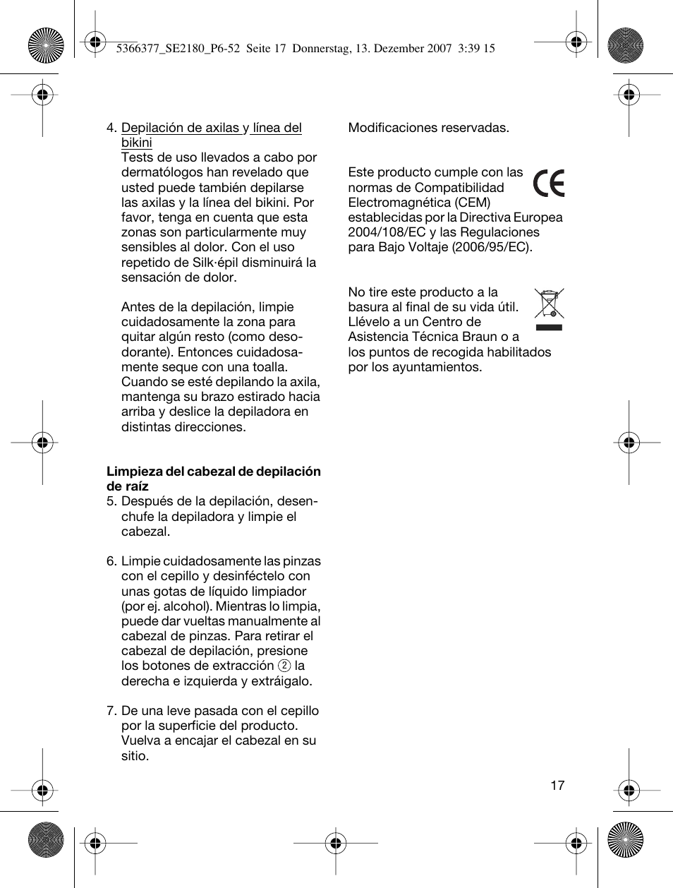 Braun 2180 User Manual | Page 16 / 46