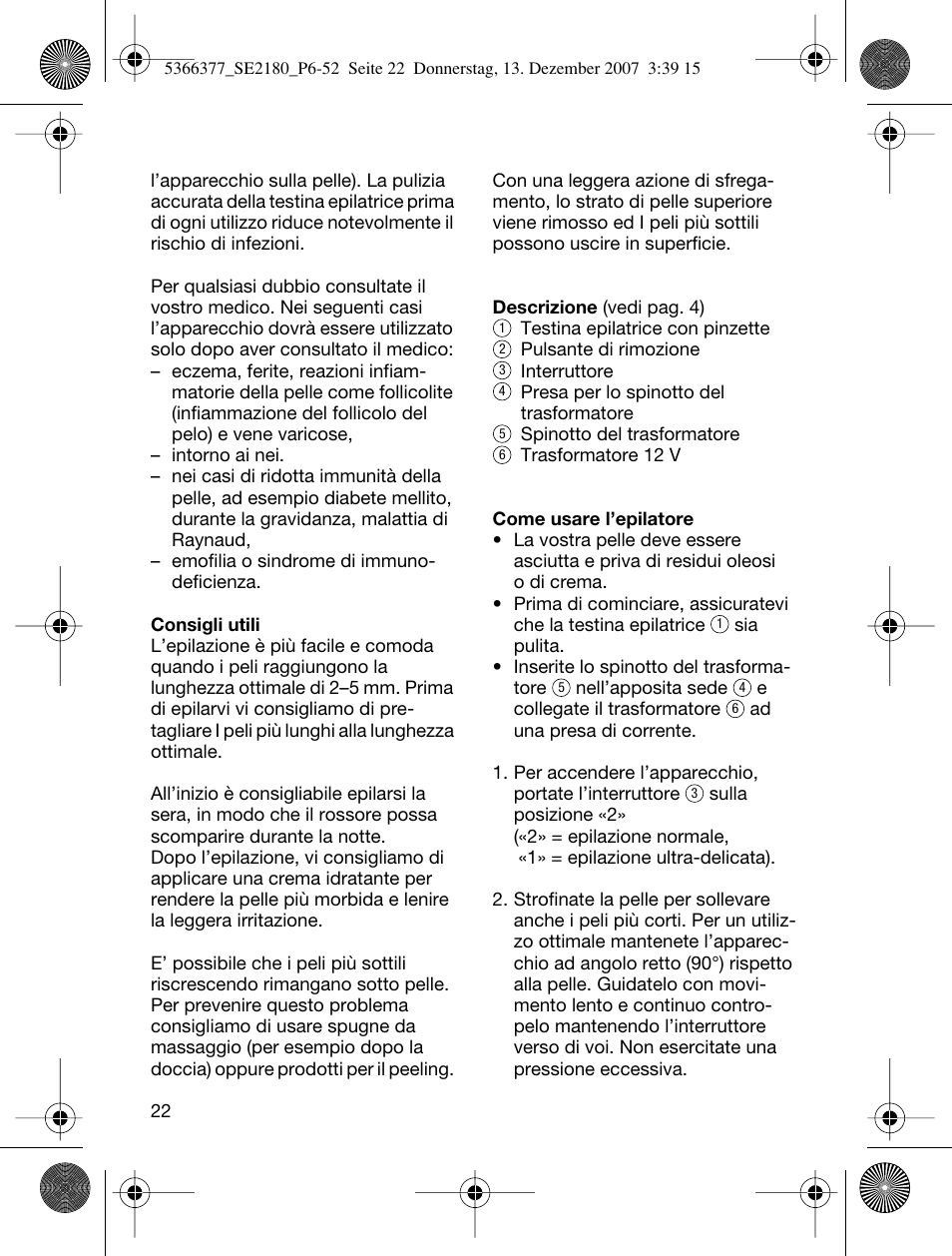 Braun 2180 User Manual | Page 21 / 46