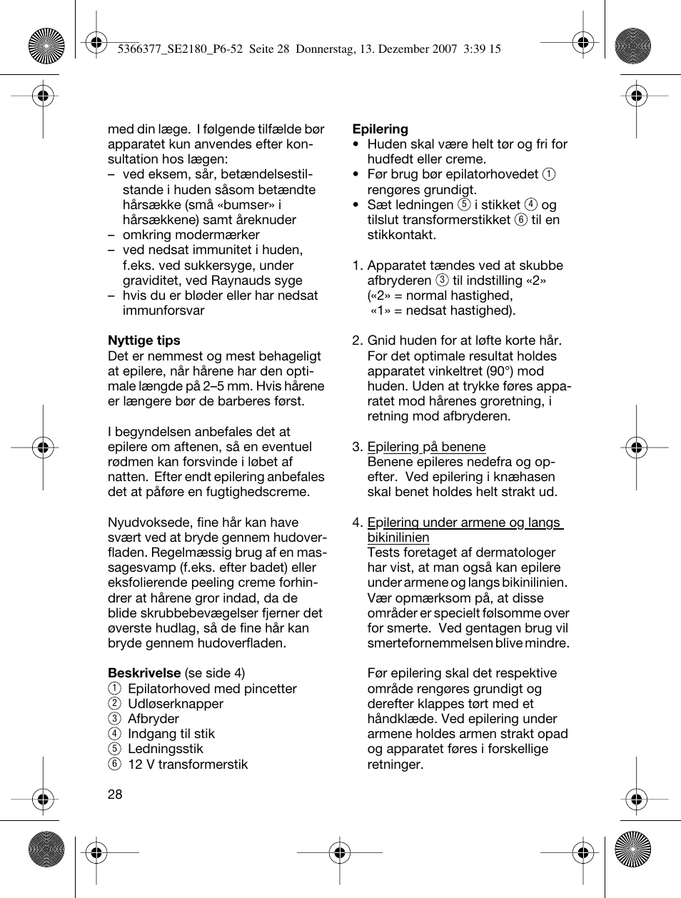 Braun 2180 User Manual | Page 27 / 46