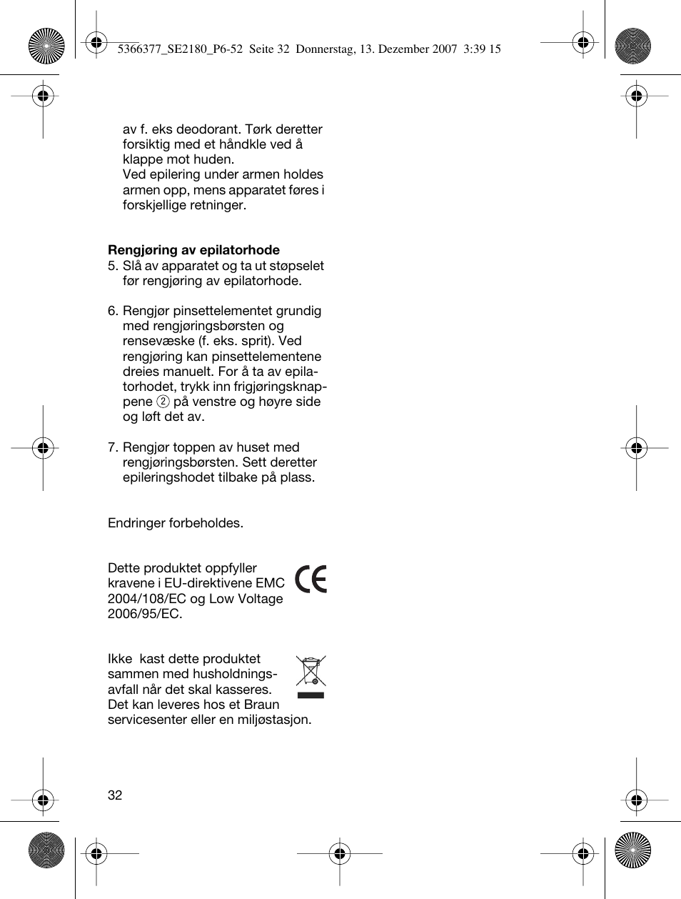 Braun 2180 User Manual | Page 31 / 46