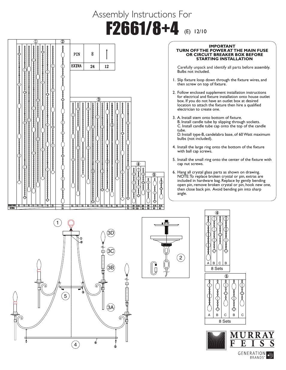 Feiss F2661 User Manual | 1 page