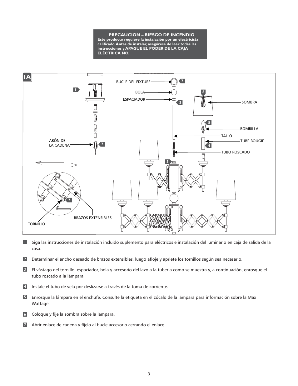 Feiss F2903-6+3 User Manual | Page 3 / 4