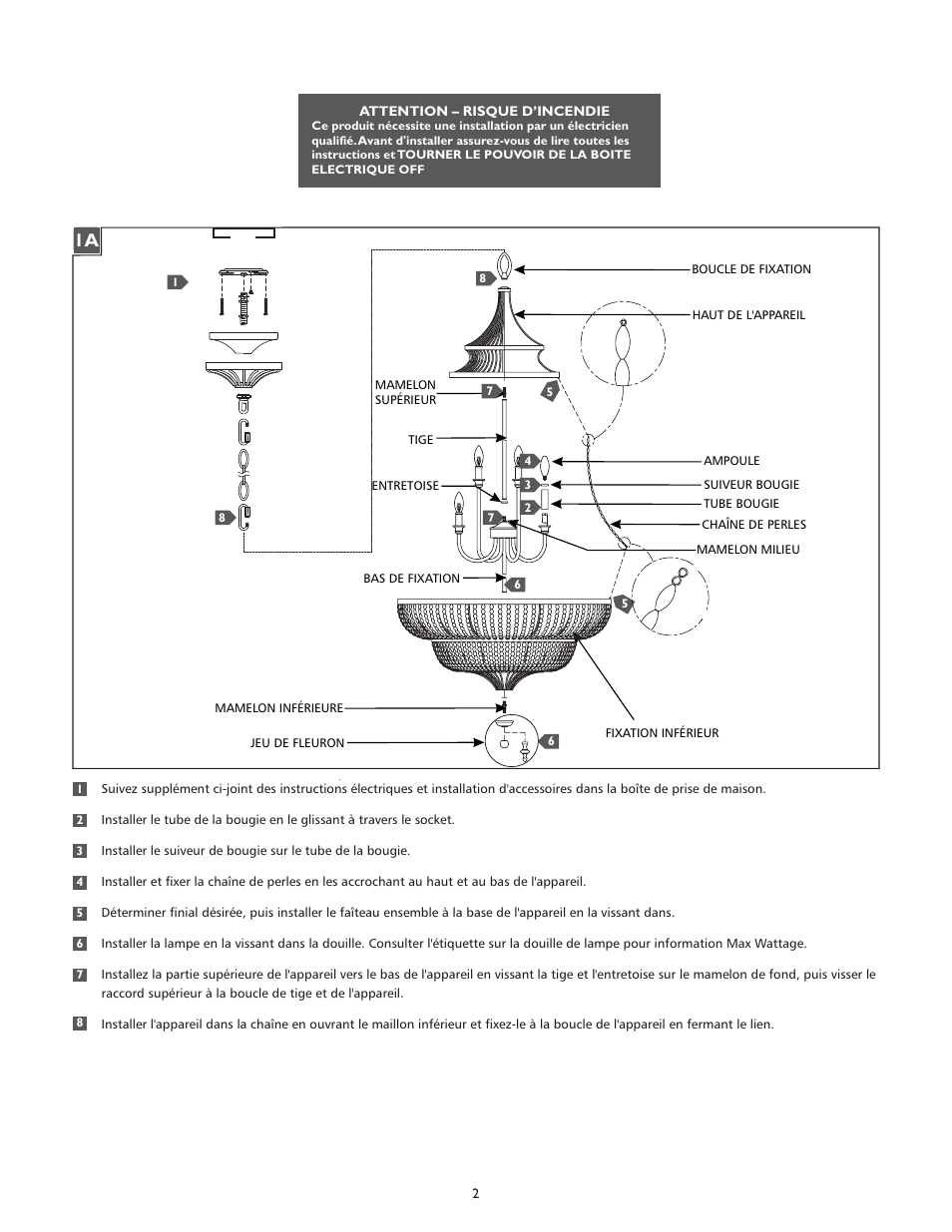 Feiss F2809-9 User Manual | Page 2 / 4