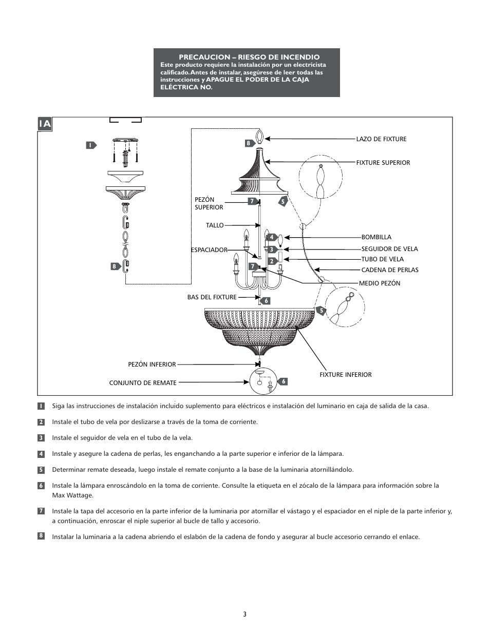 Feiss F2809-9 User Manual | Page 3 / 4