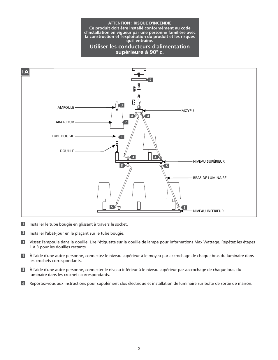 Feiss F2937-3-6 User Manual | Page 2 / 4