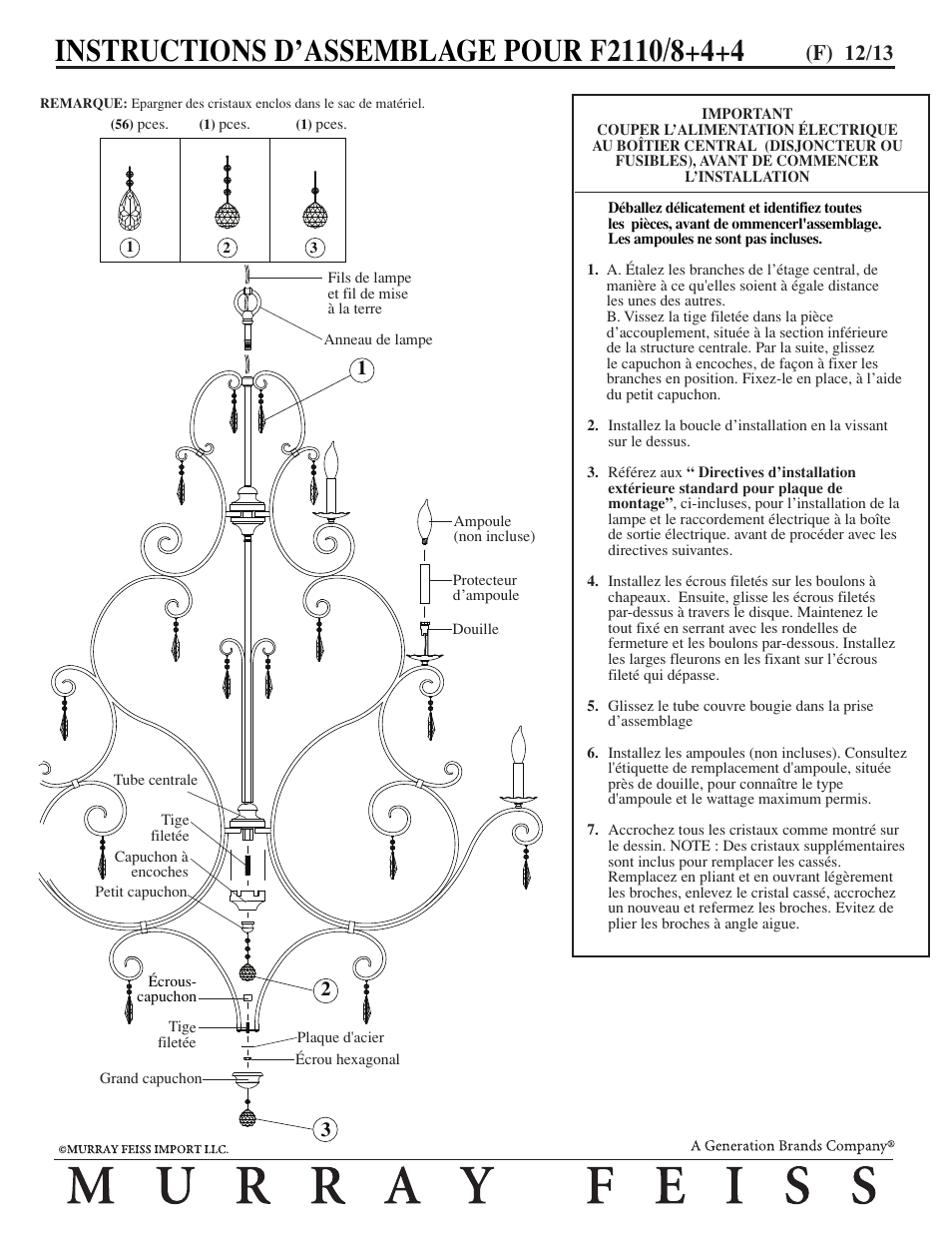 F) 12/13 | Feiss F2110-8+4+4 User Manual | Page 2 / 3